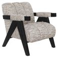 Clover Natural Fabric Accent Chair