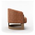 Lennox Tub Chair - Tan Leather