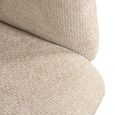 Madeline Cream Fabric Swivel Chair