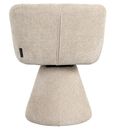 Madeline Cream Fabric Swivel Chair