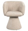 Madeline Cream Fabric Swivel Chair