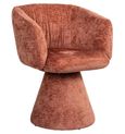 Madeline Pink Fabric Swivel Chair