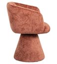 Madeline Pink Fabric Swivel Chair