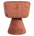 Madeline Pink Fabric Swivel Chair