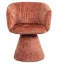 Madeline Pink Fabric Swivel Chair