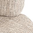 Montana Natural Fabric Accent Chair with Black Legs