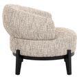 Montana Natural Fabric Accent Chair with Black Legs