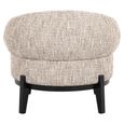 Montana Natural Fabric Accent Chair with Black Legs