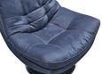 Clearance - Vento Swivel Chair and Footstool - Midnight Blue Fabric