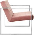 Vogue Cocktail Chair - Pink Velvet Fabric