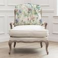 Cirsium Florence Armchair - Stone and Damson - Printed