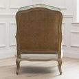 Russet Florence Armchair - Oak and Linen Shores - Printed