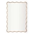 Stevie Wall Mirror - Wave Edge - Gold - Metal - 61.5cm x 91.5cm