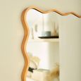 Stevie Wall Mirror - Wave Edge - Gold - Metal - 61.5cm x 91.5cm