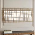 Lattice Wall Decor Mirror - Brass
