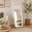 Cheval Mirror - White Painted - Wood - 80cm x 180cm