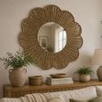Wall Mirror - Round - Natural - Seagrass - 50cm x 10cm