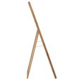 Curved Cheval Mirror - Natural - Fir Wood - 52cm x 162cm
