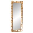 Ring Wall Mirror - Large - Natural - Rattan and Wood - 67cm x 172cm