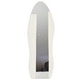 Standing Cheval Mirror - Abstract - White - Glass - 56cm x 180cm