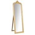 Standing Cheval Mirror - Gold - Emi Wood - 56cm x 180cm