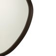 Hanging Wall Mirror - Abstract - Large - Dark Brown - Wood - 88cm x 79cm