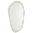 Moderna Wall Mirror - Abstract - White - Wood - 120cm x 68cm