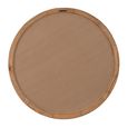 Wall Mirror - Round - Natural - Glass and Fir Wood - 75cm x 6.5cm