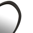 Wall Mirror - Abstract - Small - Black - Glass and Metal - 60.5cm x 58cm