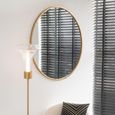 Mona Wall Mirror - Round - Gold - Glass and Metal - 110cm x 2cm