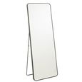 Cheval Mirror - Black - Glass and Metal - 55cm x 150cm