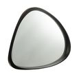 Giles Wall Mirror - Abstract - Large - Black - Glass and Wood - 99cm x 90cm