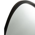 Giles Wall Mirror - Abstract - Large - Black - Glass and Wood - 99cm x 90cm