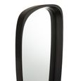 Giles Wall Mirror - Abstract - Long - Black - Glass and Wood - 33cm x 89cm