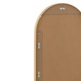 Grale Wall Mirror - Oval - Gold - Glass and Metal - 50cm x 100cm