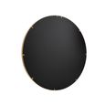 High Border Wall Mirror - Round - Medium - Gold - Glass and Metal - 80cm x 4cm