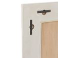 Molly Exotic Wall Mirror - Square - Natural and White - Rattan and Wood - 80.5cm x 3cm