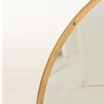 Mona Wall Mirror - Round - Gold - Glass and Metal - 110cm x 2cm