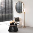 Mona Wall Mirror - Round - Gold - Glass and Metal - 110cm x 2cm