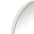 Wall Mirror - Round - White - Glass and Metal - 90cm x 3cm
