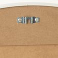 Wall Mirror - Round - White - Glass and Metal - 90cm x 3cm