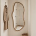 Brix Sophie Wall Mirror - Abstract - Large - Natural - Wood - 80cm x 170cm