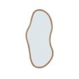 Brix Sophie Wall Mirror - Abstract - Large - Natural - Wood - 80cm x 170cm