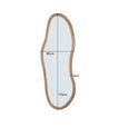 Brix Sophie Wall Mirror - Abstract - Large - Natural - Wood - 80cm x 170cm