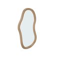 Brix Sophie Wall Mirror - Abstract - Small - Natural - Wood - 40cm x 78cm