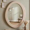 Clayton Wall Mirror - Oval - Beige - 108cm x 120cm