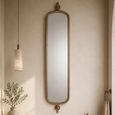 Hasting Wall Mirror - Antique Brass - Metal - 41cm x 192cm