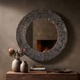 Jamel Wall Mirror - Round - Bronze - Aluminum - 86cm x 4cm