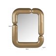 Aubry Wall Mirror - Gold - Metal - 80cm x 100cm