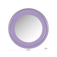 Blissey Wall Mirror - Round - Purple - Metal - 90cm x 4.5cm